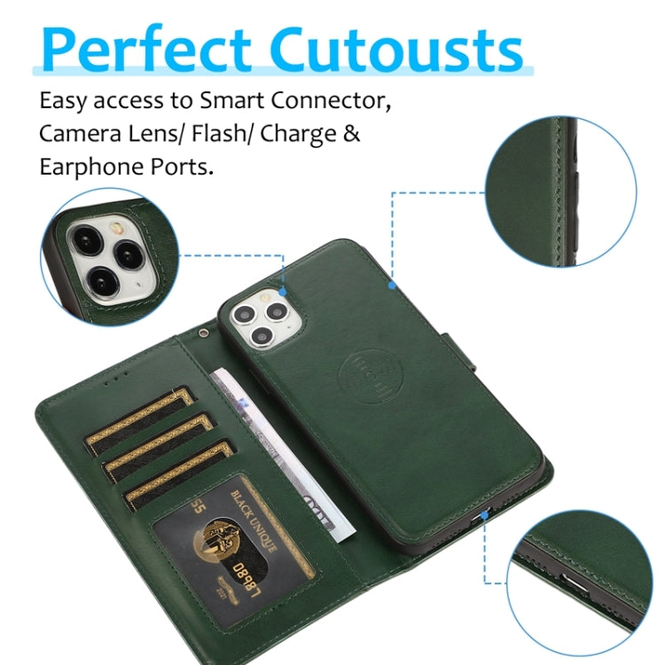 For iPhone 11 Pro Calf Texture 2 in 1 Detachable Magnetic Back Cover Horizontal Flip Leather Case with Holder & Card Slots & Wallet & Photo Frame