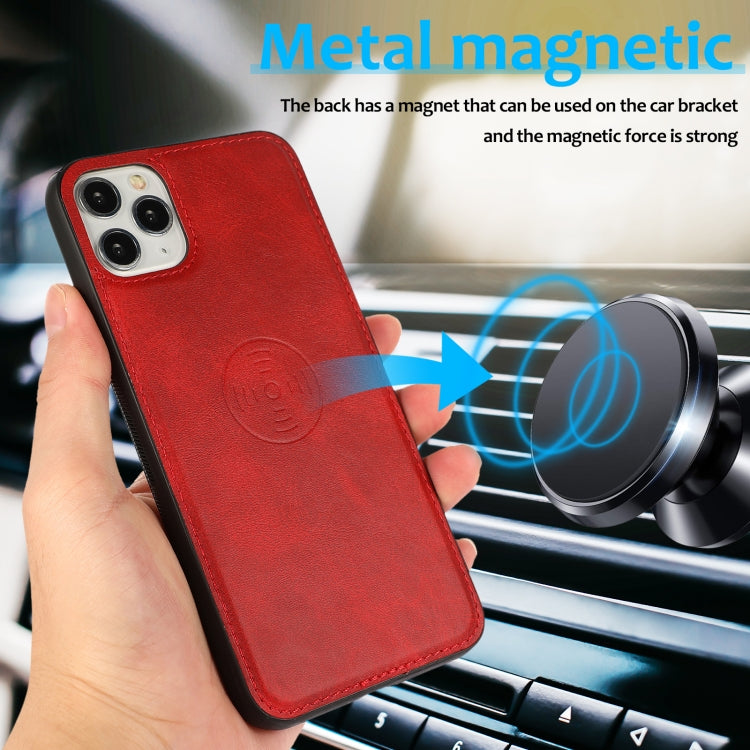 For iPhone 11 Pro Max Calf Texture 2 in 1 Detachable Magnetic Back Cover Horizontal Flip Leather Case with Holder & Card Slots & Wallet & Photo Frame