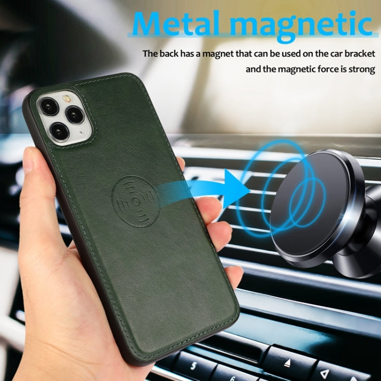 For iPhone 11 Pro Max Calf Texture 2 in 1 Detachable Magnetic Back Cover Horizontal Flip Leather Case with Holder & Card Slots & Wallet & Photo Frame