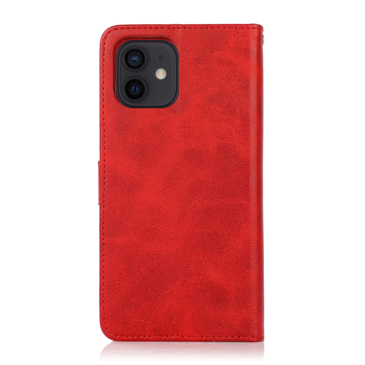 For iPhone 12 mini Calf Texture 2 in 1 Detachable Magnetic Back Cover Horizontal Flip Leather Case with Holder & Card Slots & Wallet & Photo Frame