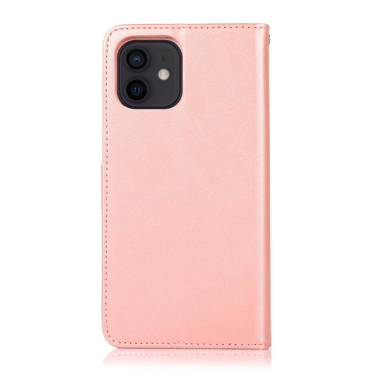 For iPhone 12 mini Calf Texture 2 in 1 Detachable Magnetic Back Cover Horizontal Flip Leather Case with Holder & Card Slots & Wallet & Photo Frame
