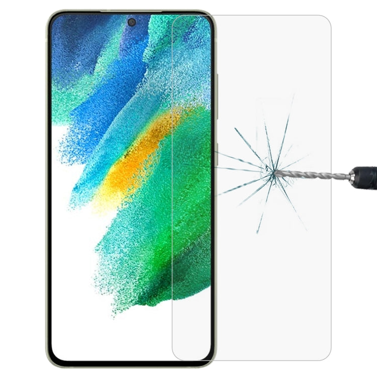 For Samsung Galaxy S21 FE 5G 0.26mm 9H 2.5D Tempered Glass Film, Fingerprint Unlocking Is Not Supported