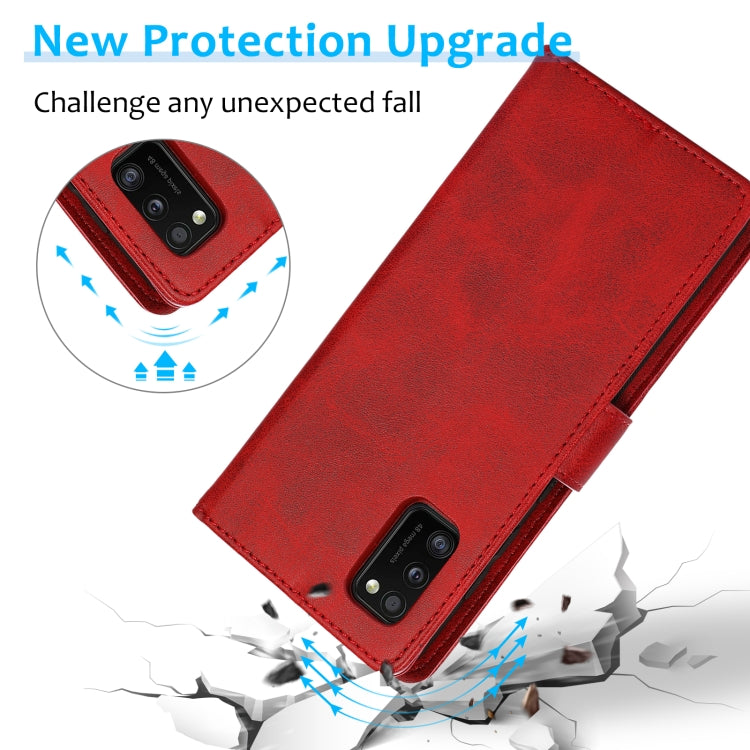For Samsung Galaxy A41 Calf Texture 2 in 1 Detachable Magnetic Back Cover Horizontal Flip Leather Case with Holder & Card Slots & Wallet & Photo Frame