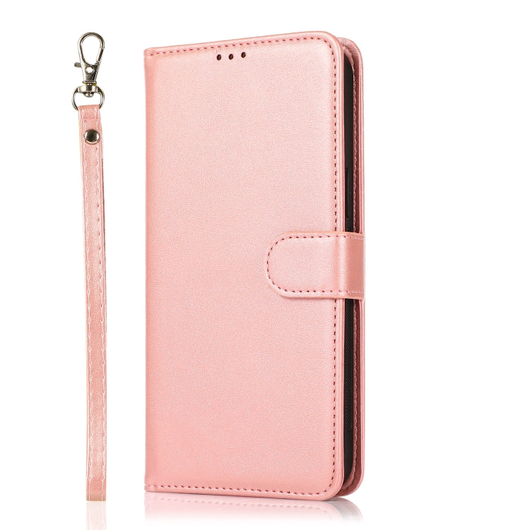 For Samsung Galaxy A41 Calf Texture 2 in 1 Detachable Magnetic Back Cover Horizontal Flip Leather Case with Holder & Card Slots & Wallet & Photo Frame