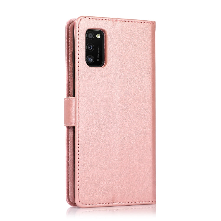For Samsung Galaxy A41 Calf Texture 2 in 1 Detachable Magnetic Back Cover Horizontal Flip Leather Case with Holder & Card Slots & Wallet & Photo Frame