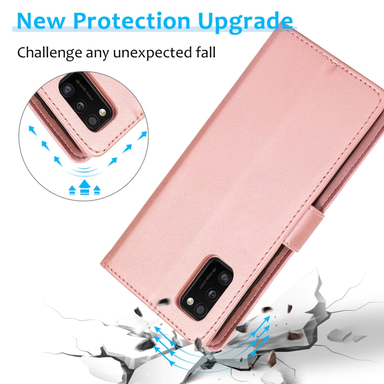 For Samsung Galaxy A41 Calf Texture 2 in 1 Detachable Magnetic Back Cover Horizontal Flip Leather Case with Holder & Card Slots & Wallet & Photo Frame