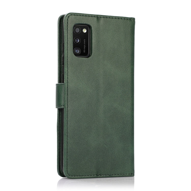 For Samsung Galaxy A41 Calf Texture 2 in 1 Detachable Magnetic Back Cover Horizontal Flip Leather Case with Holder & Card Slots & Wallet & Photo Frame