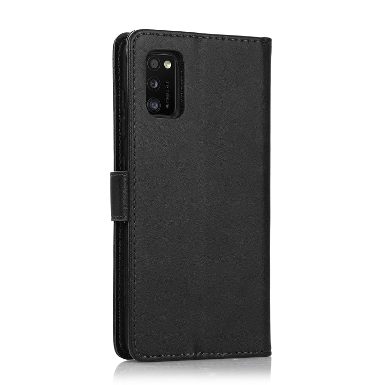 For Samsung Galaxy A41 Calf Texture 2 in 1 Detachable Magnetic Back Cover Horizontal Flip Leather Case with Holder & Card Slots & Wallet & Photo Frame