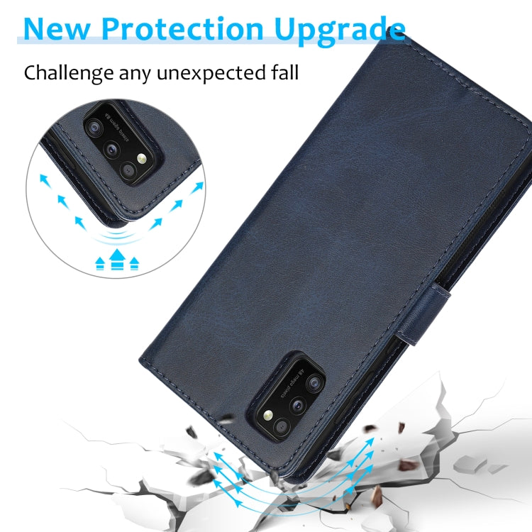 For Samsung Galaxy A41 Calf Texture 2 in 1 Detachable Magnetic Back Cover Horizontal Flip Leather Case with Holder & Card Slots & Wallet & Photo Frame