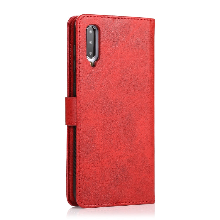 For Samsung Galaxy A50 Calf Texture 2 in 1 Detachable Magnetic Back Cover Horizontal Flip Leather Case with Holder & Card Slots & Wallet & Photo Frame