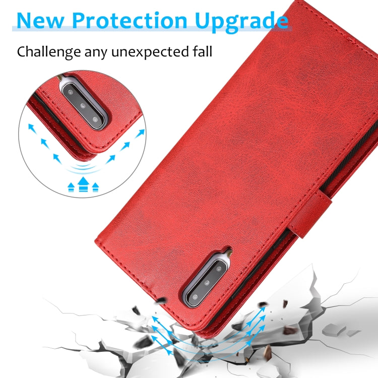 For Samsung Galaxy A50 Calf Texture 2 in 1 Detachable Magnetic Back Cover Horizontal Flip Leather Case with Holder & Card Slots & Wallet & Photo Frame