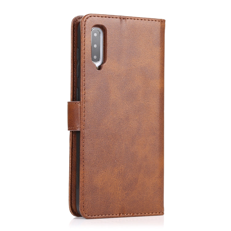 For Samsung Galaxy A50 Calf Texture 2 in 1 Detachable Magnetic Back Cover Horizontal Flip Leather Case with Holder & Card Slots & Wallet & Photo Frame