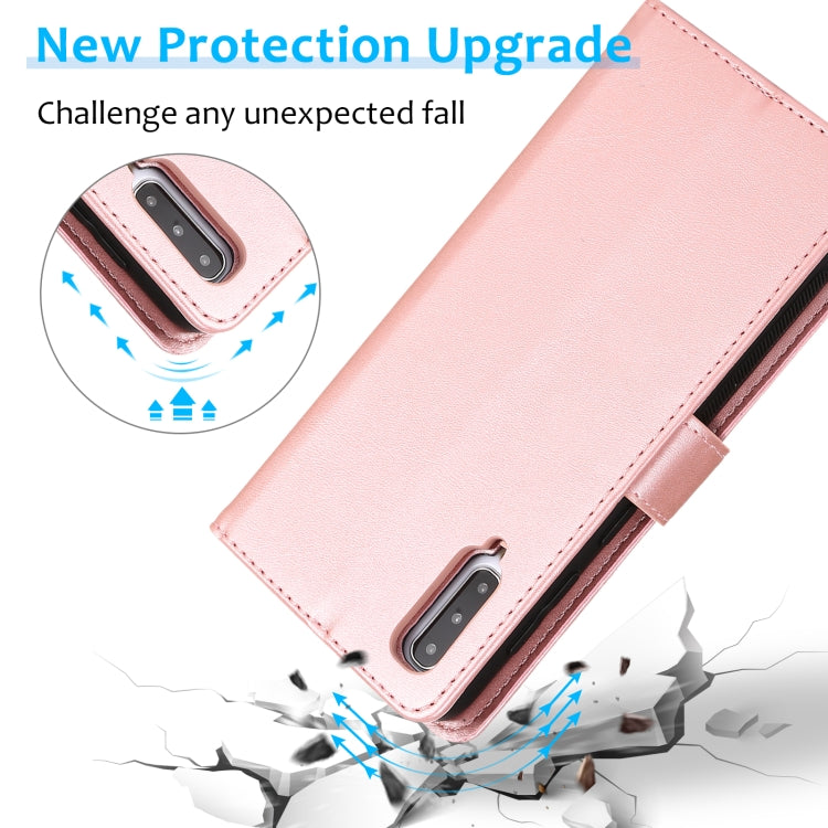 For Samsung Galaxy A50 Calf Texture 2 in 1 Detachable Magnetic Back Cover Horizontal Flip Leather Case with Holder & Card Slots & Wallet & Photo Frame