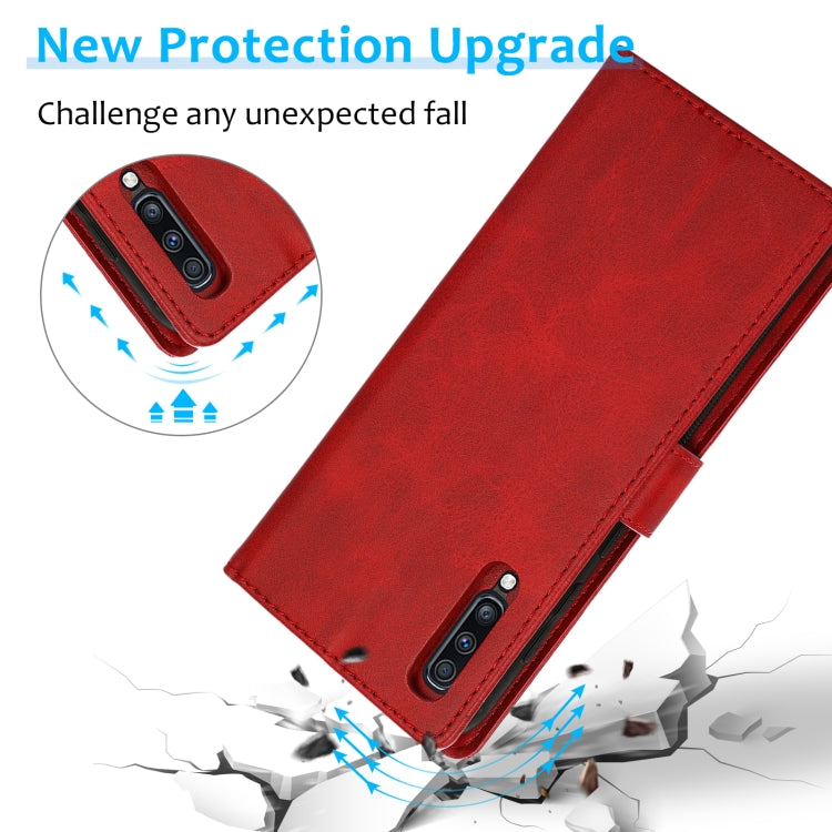 For Samsung Galaxy A50s Calf Texture 2 in 1 Detachable Magnetic Back Cover Horizontal Flip Leather Case with Holder & Card Slots & Wallet & Photo Frame