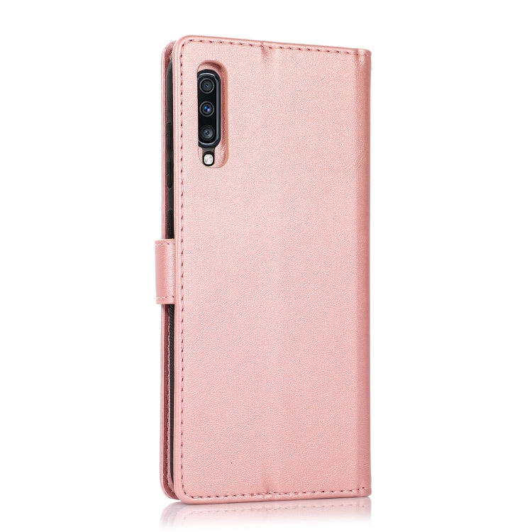 For Samsung Galaxy A50s Calf Texture 2 in 1 Detachable Magnetic Back Cover Horizontal Flip Leather Case with Holder & Card Slots & Wallet & Photo Frame
