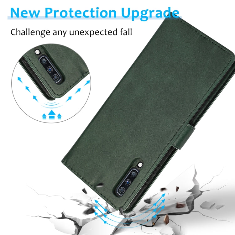 For Samsung Galaxy A50s Calf Texture 2 in 1 Detachable Magnetic Back Cover Horizontal Flip Leather Case with Holder & Card Slots & Wallet & Photo Frame