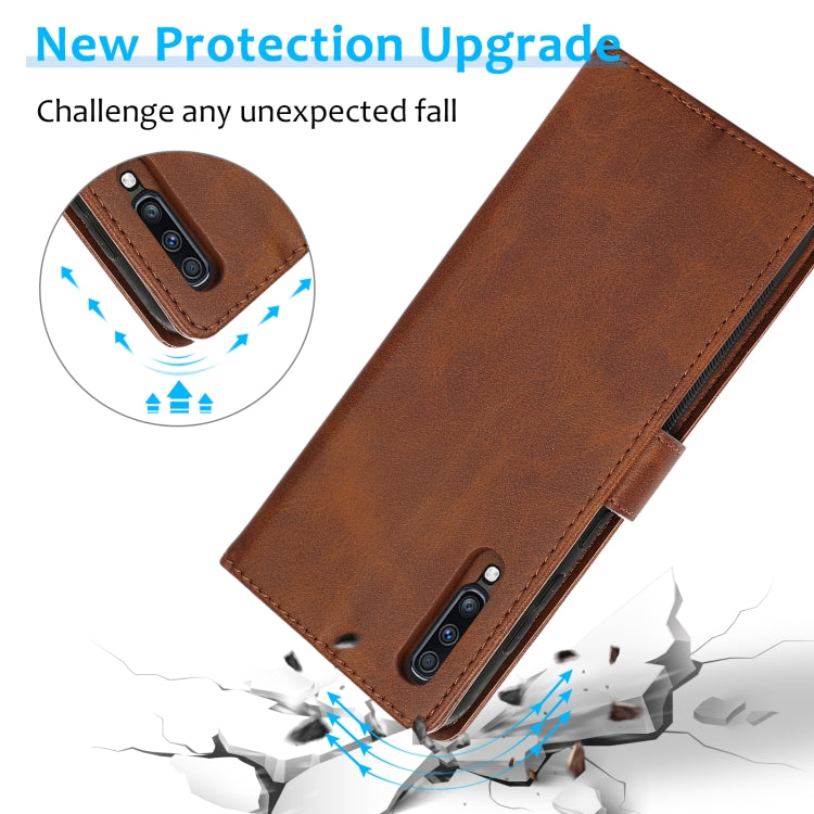 For Samsung Galaxy A70 Calf Texture 2 in 1 Detachable Magnetic Back Cover Horizontal Flip Leather Case with Holder & Card Slots & Wallet & Photo Frame