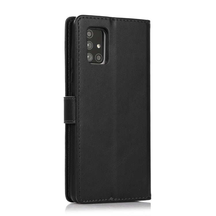For Samsung Galaxy A71 Calf Texture 2 in 1 Detachable Magnetic Back Cover Horizontal Flip Leather Case with Holder & Card Slots & Wallet & Photo Frame