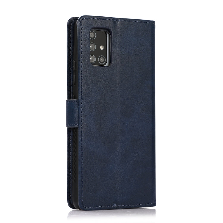 For Samsung Galaxy A71 Calf Texture 2 in 1 Detachable Magnetic Back Cover Horizontal Flip Leather Case with Holder & Card Slots & Wallet & Photo Frame