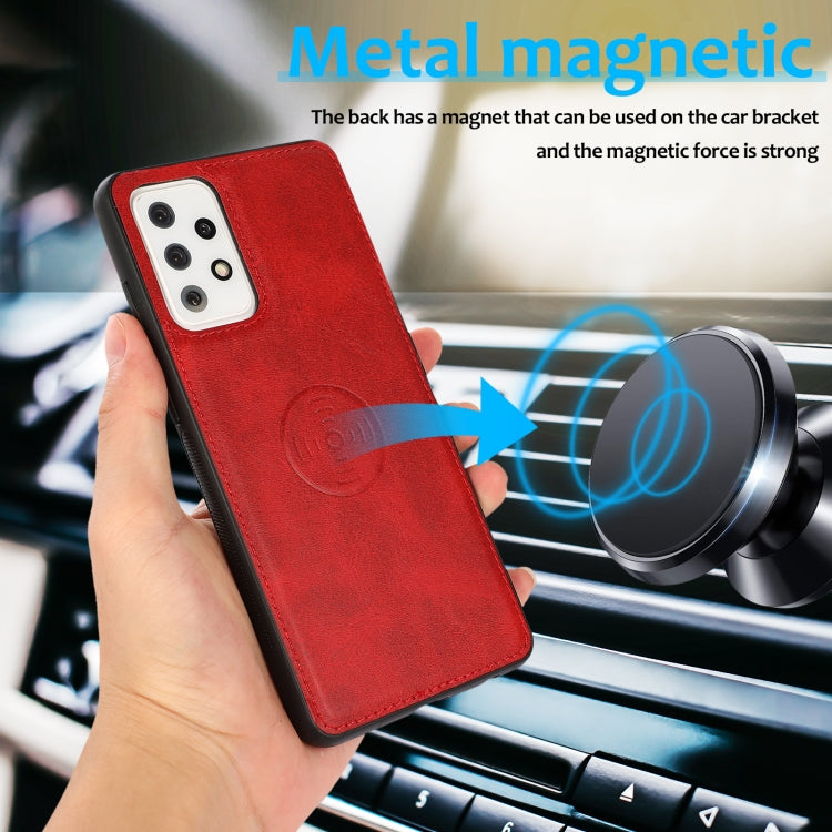 For Samsung Galaxy A72 5G / 4G Calf Texture 2 in 1 Detachable Magnetic Back Cover Horizontal Flip Leather Case with Holder & Card Slots & Wallet & Photo Frame