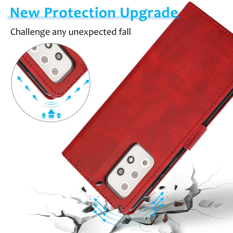 For Samsung Galaxy A72 5G / 4G Calf Texture 2 in 1 Detachable Magnetic Back Cover Horizontal Flip Leather Case with Holder & Card Slots & Wallet & Photo Frame