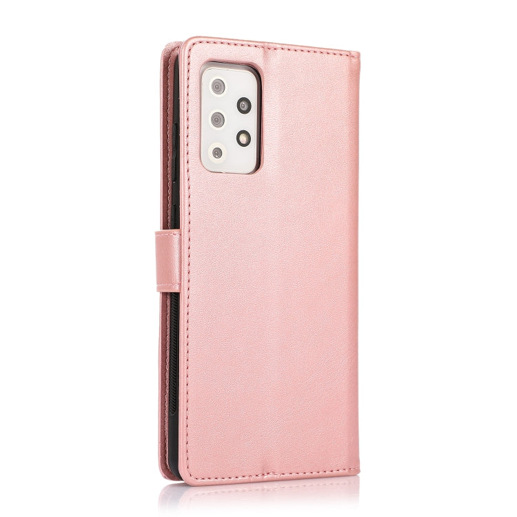 For Samsung Galaxy A72 5G / 4G Calf Texture 2 in 1 Detachable Magnetic Back Cover Horizontal Flip Leather Case with Holder & Card Slots & Wallet & Photo Frame