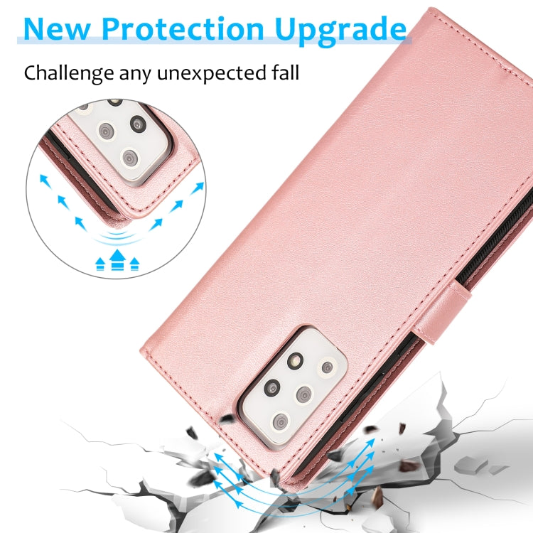 For Samsung Galaxy A72 5G / 4G Calf Texture 2 in 1 Detachable Magnetic Back Cover Horizontal Flip Leather Case with Holder & Card Slots & Wallet & Photo Frame