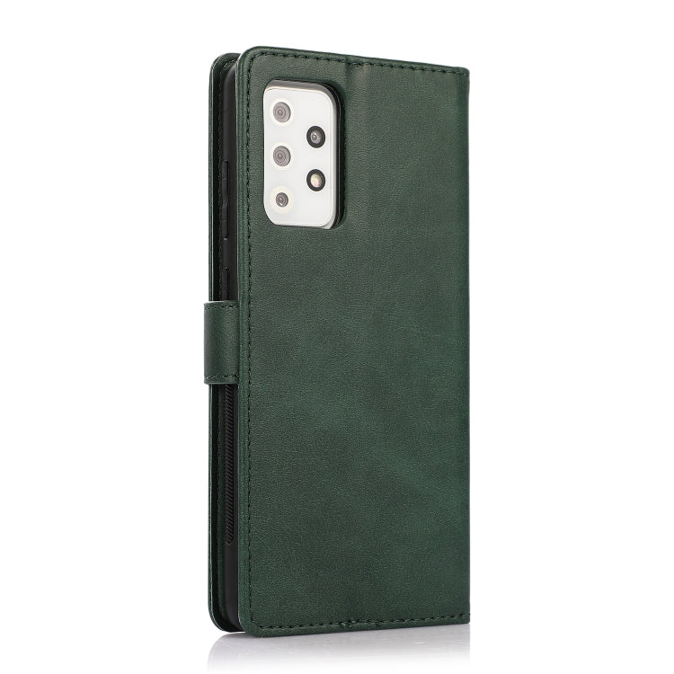 For Samsung Galaxy A72 5G / 4G Calf Texture 2 in 1 Detachable Magnetic Back Cover Horizontal Flip Leather Case with Holder & Card Slots & Wallet & Photo Frame