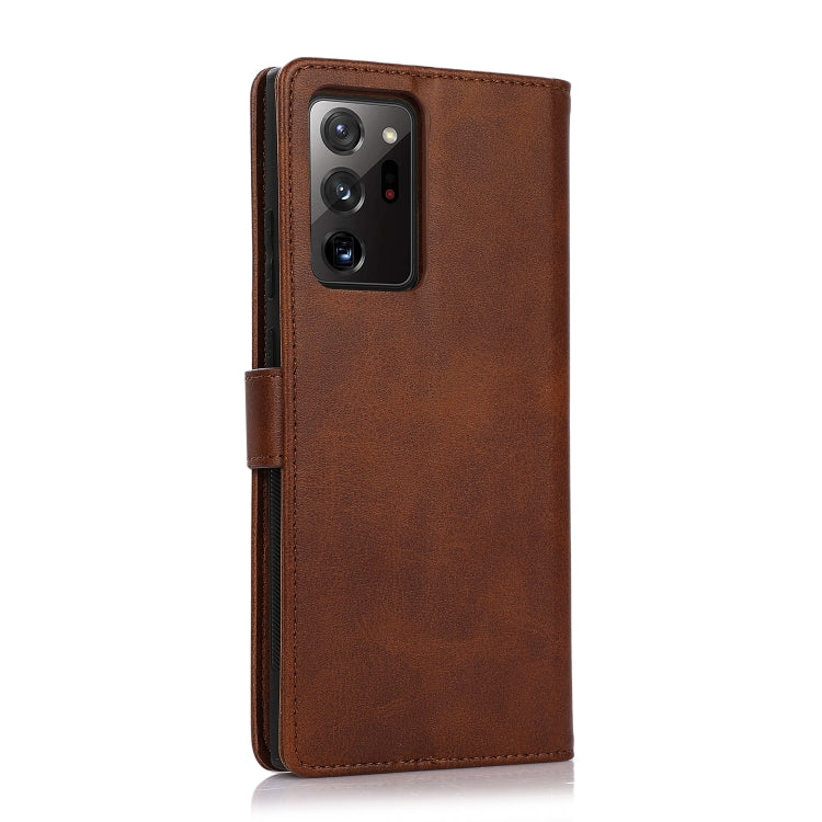 For Samsung Galaxy Note20 Ultra Calf Texture 2 in 1 Detachable Magnetic Back Cover Horizontal Flip Leather Case with Holder & Card Slots & Wallet & Photo Frame