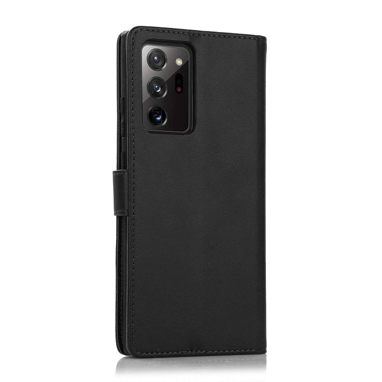 For Samsung Galaxy Note20 Ultra Calf Texture 2 in 1 Detachable Magnetic Back Cover Horizontal Flip Leather Case with Holder & Card Slots & Wallet & Photo Frame