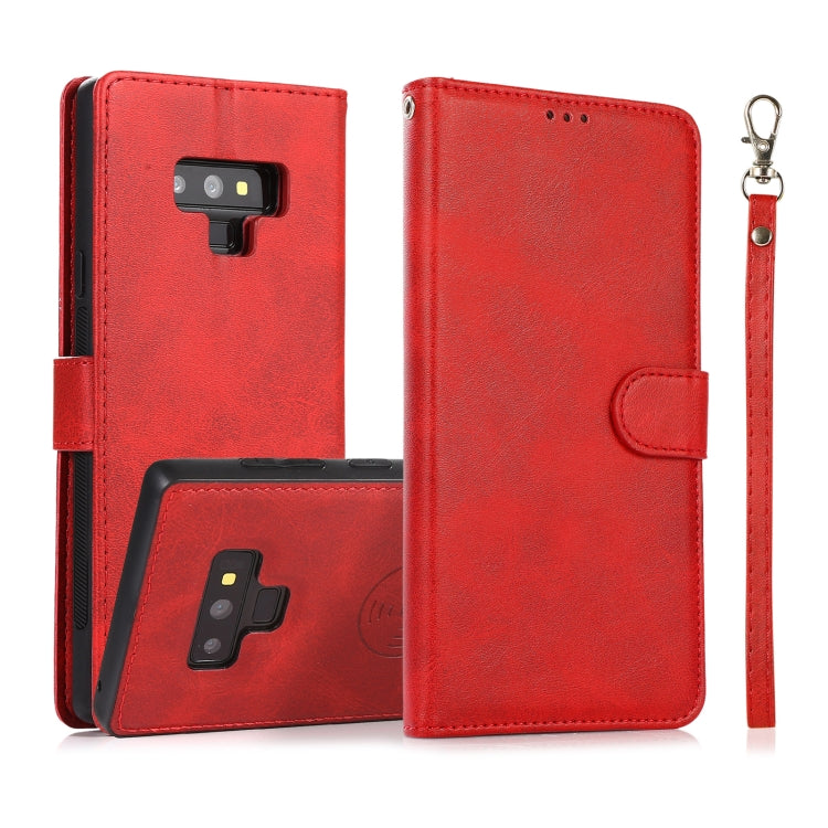 For Samsung Galaxy Note9 Calf Texture 2 in 1 Detachable Magnetic Back Cover Horizontal Flip Leather Case with Holder & Card Slots & Wallet & Photo Frame