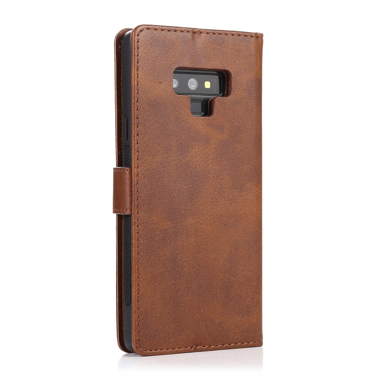 For Samsung Galaxy Note9 Calf Texture 2 in 1 Detachable Magnetic Back Cover Horizontal Flip Leather Case with Holder & Card Slots & Wallet & Photo Frame