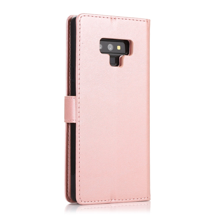 For Samsung Galaxy Note9 Calf Texture 2 in 1 Detachable Magnetic Back Cover Horizontal Flip Leather Case with Holder & Card Slots & Wallet & Photo Frame