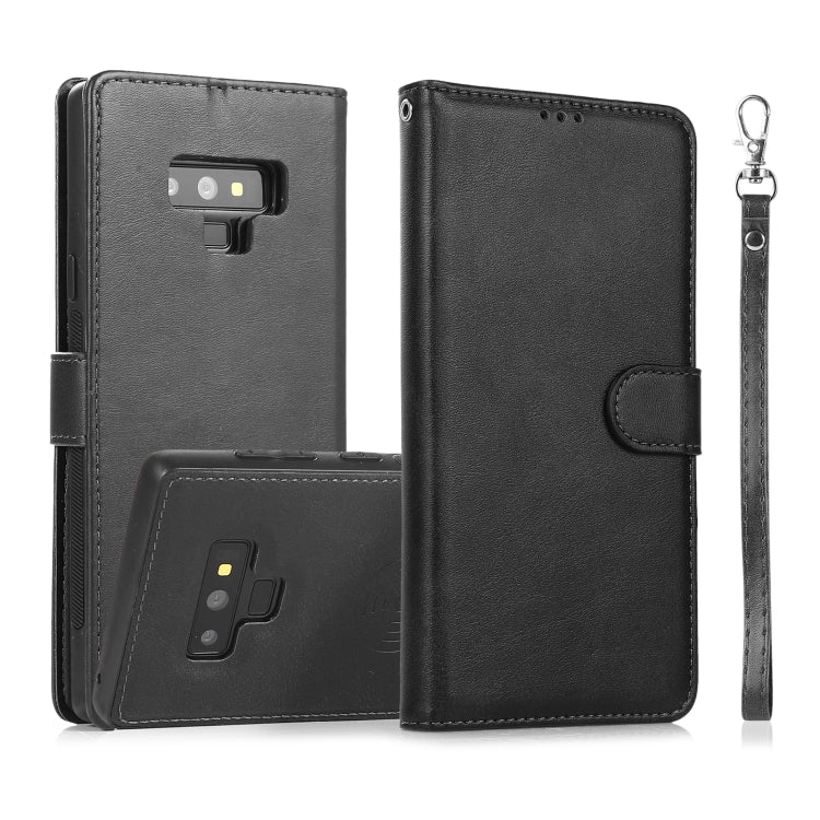 For Samsung Galaxy Note9 Calf Texture 2 in 1 Detachable Magnetic Back Cover Horizontal Flip Leather Case with Holder & Card Slots & Wallet & Photo Frame