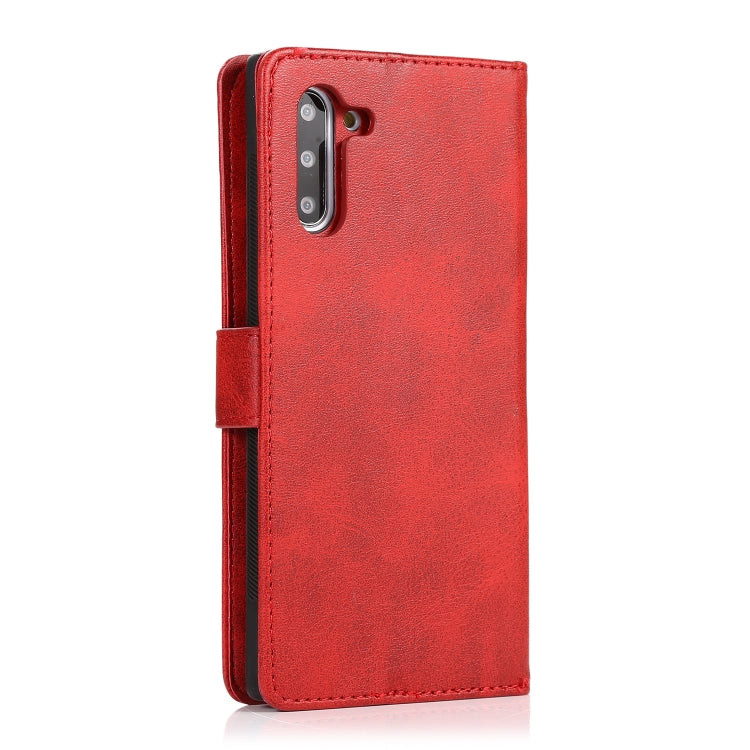 For Samsung Galaxy Note10 Calf Texture 2 in 1 Detachable Magnetic Back Cover Horizontal Flip Leather Case with Holder & Card Slots & Wallet & Photo Frame