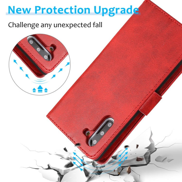 For Samsung Galaxy Note10 Calf Texture 2 in 1 Detachable Magnetic Back Cover Horizontal Flip Leather Case with Holder & Card Slots & Wallet & Photo Frame