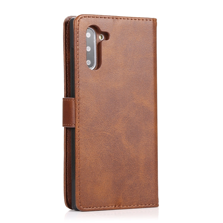 For Samsung Galaxy Note10 Calf Texture 2 in 1 Detachable Magnetic Back Cover Horizontal Flip Leather Case with Holder & Card Slots & Wallet & Photo Frame