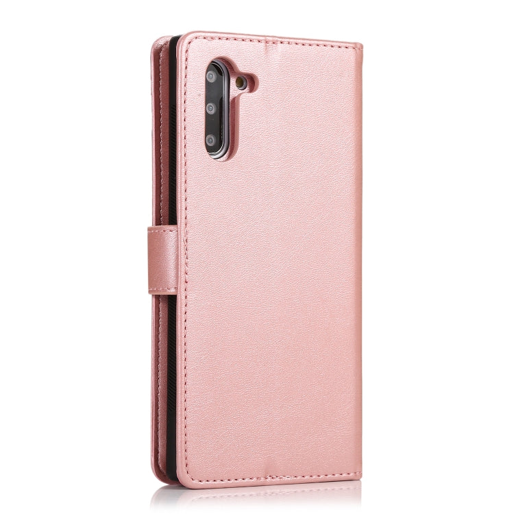 For Samsung Galaxy Note10 Calf Texture 2 in 1 Detachable Magnetic Back Cover Horizontal Flip Leather Case with Holder & Card Slots & Wallet & Photo Frame