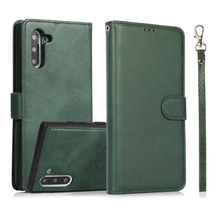 For Samsung Galaxy Note10 Calf Texture 2 in 1 Detachable Magnetic Back Cover Horizontal Flip Leather Case with Holder & Card Slots & Wallet & Photo Frame