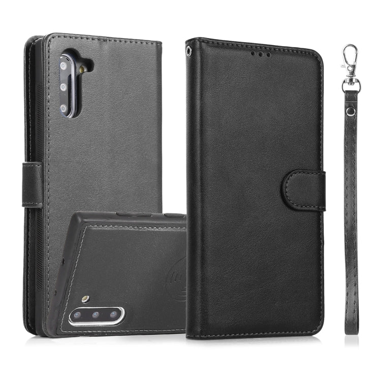For Samsung Galaxy Note10 Calf Texture 2 in 1 Detachable Magnetic Back Cover Horizontal Flip Leather Case with Holder & Card Slots & Wallet & Photo Frame