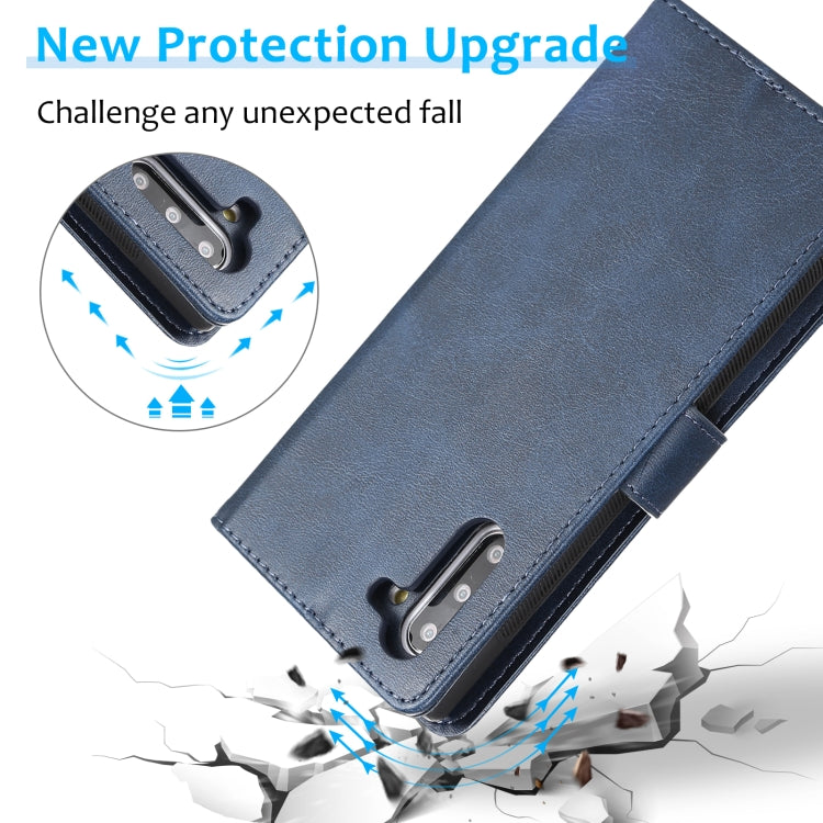 For Samsung Galaxy Note10 Calf Texture 2 in 1 Detachable Magnetic Back Cover Horizontal Flip Leather Case with Holder & Card Slots & Wallet & Photo Frame