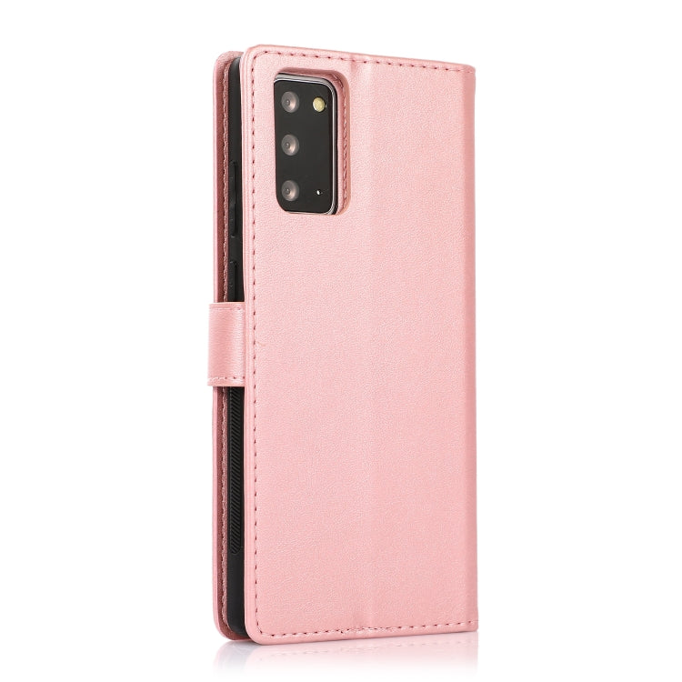 For Samsung Galaxy Note20 Calf Texture 2 in 1 Detachable Magnetic Back Cover Horizontal Flip Leather Case with Holder & Card Slots & Wallet & Photo Frame