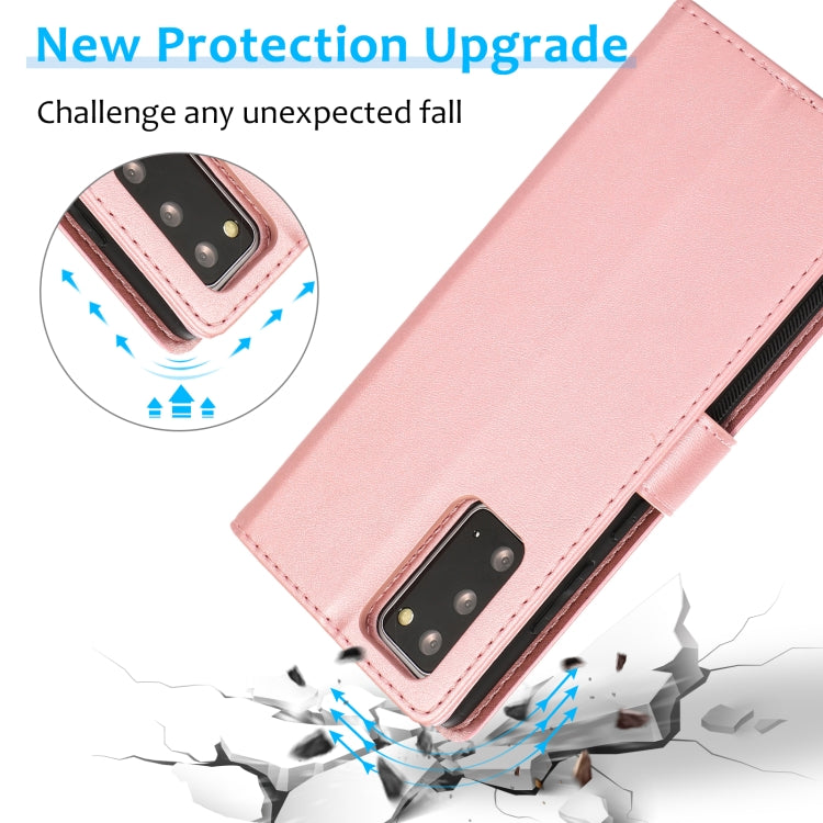 For Samsung Galaxy Note20 Calf Texture 2 in 1 Detachable Magnetic Back Cover Horizontal Flip Leather Case with Holder & Card Slots & Wallet & Photo Frame