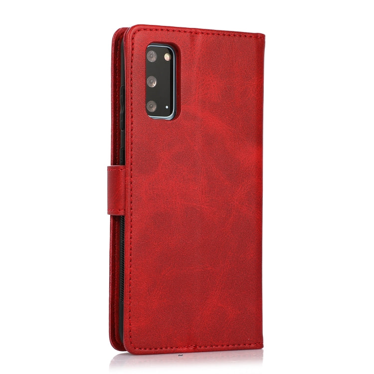 For Samsung Galaxy S20+ Calf Texture 2 in 1 Detachable Magnetic Back Cover Horizontal Flip Leather Case with Holder & Card Slots & Wallet & Photo Frame