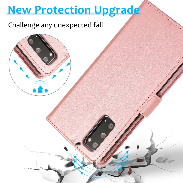 For Samsung Galaxy S20+ Calf Texture 2 in 1 Detachable Magnetic Back Cover Horizontal Flip Leather Case with Holder & Card Slots & Wallet & Photo Frame