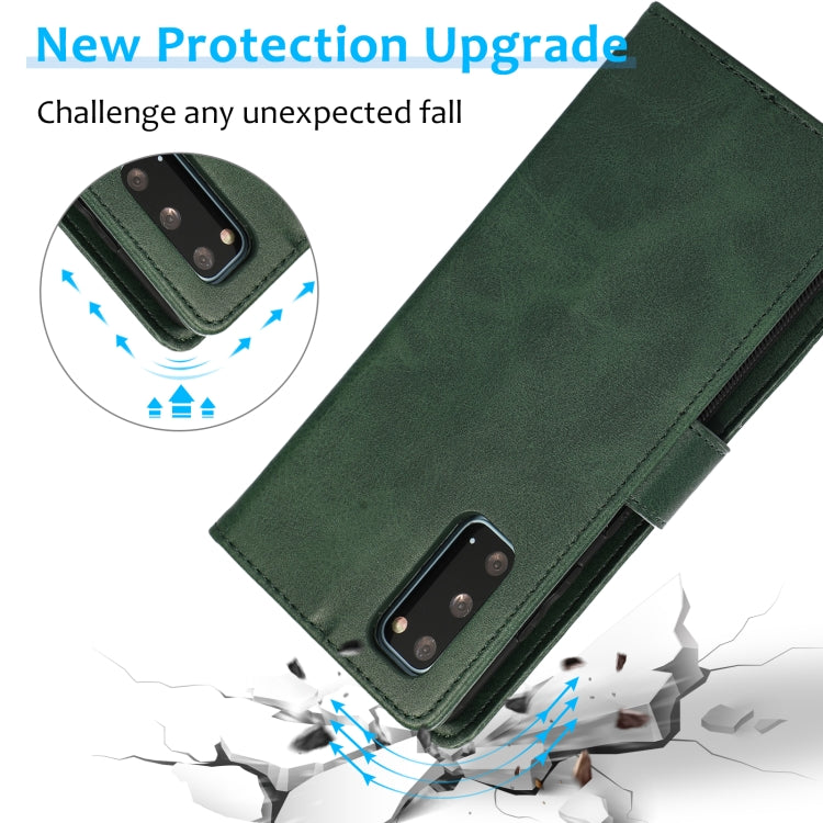 For Samsung Galaxy S20+ Calf Texture 2 in 1 Detachable Magnetic Back Cover Horizontal Flip Leather Case with Holder & Card Slots & Wallet & Photo Frame