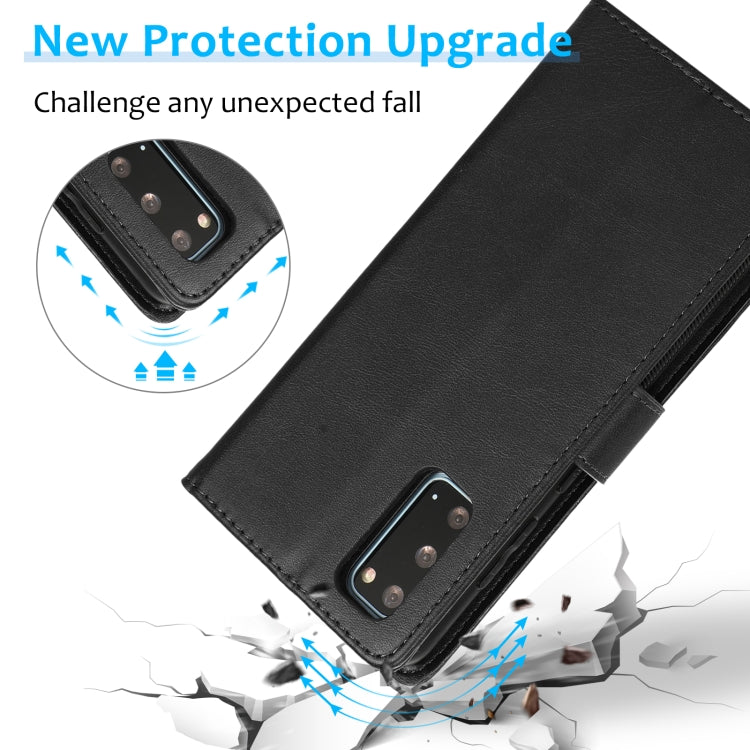 For Samsung Galaxy S20+ Calf Texture 2 in 1 Detachable Magnetic Back Cover Horizontal Flip Leather Case with Holder & Card Slots & Wallet & Photo Frame
