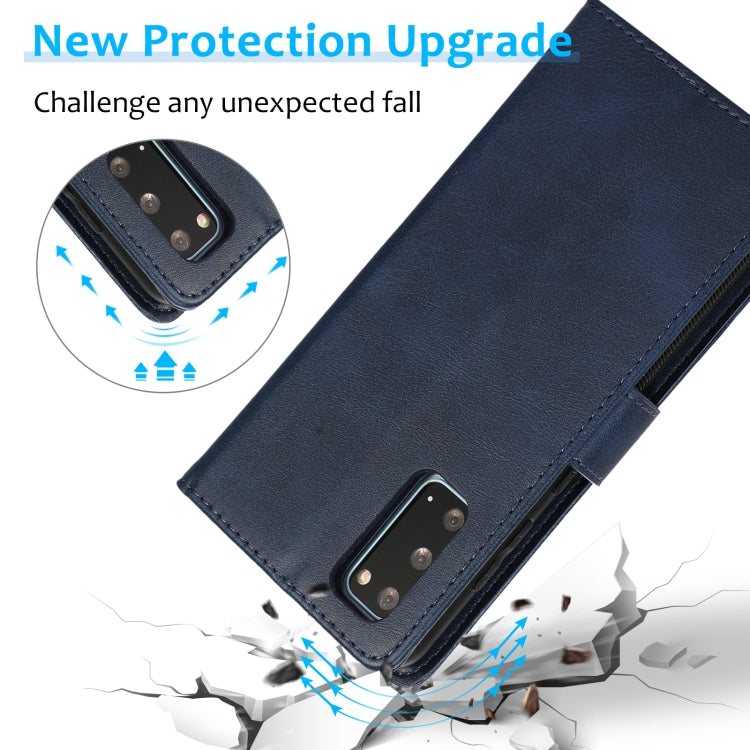 For Samsung Galaxy S20+ Calf Texture 2 in 1 Detachable Magnetic Back Cover Horizontal Flip Leather Case with Holder & Card Slots & Wallet & Photo Frame