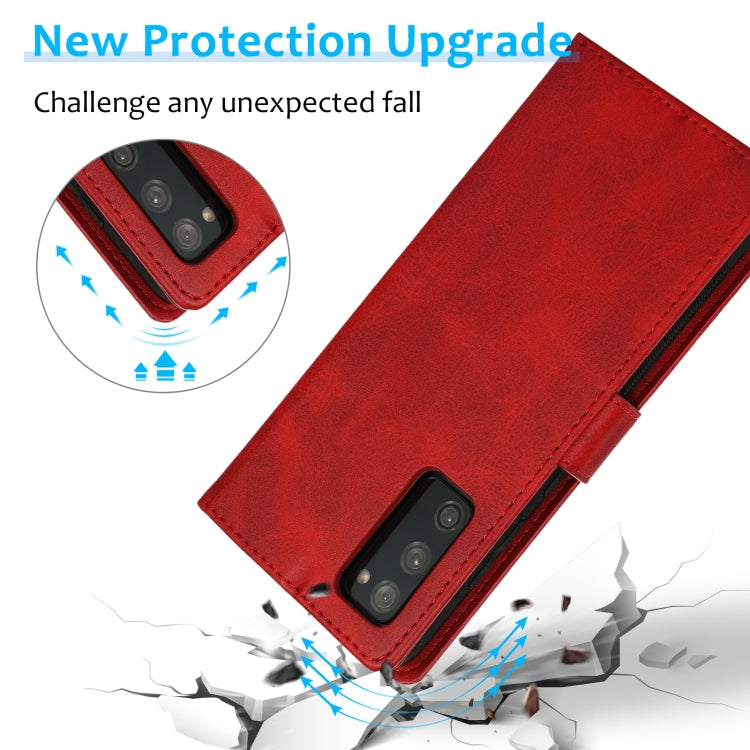 For Samsung Galaxy S20 FE Calf Texture 2 in 1 Detachable Magnetic Back Cover Horizontal Flip Leather Case with Holder & Card Slots & Wallet & Photo Frame