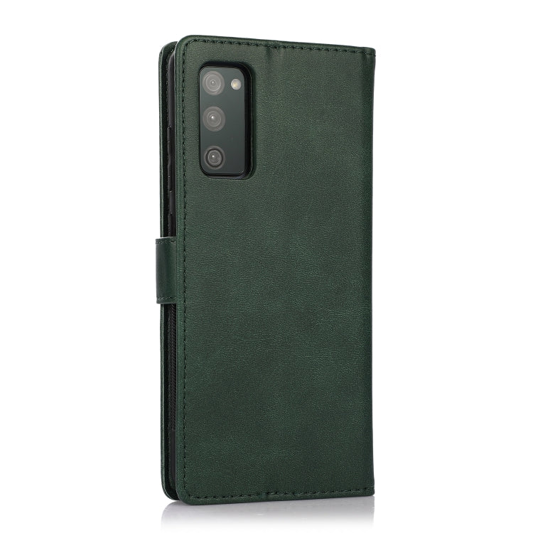 For Samsung Galaxy S20 FE Calf Texture 2 in 1 Detachable Magnetic Back Cover Horizontal Flip Leather Case with Holder & Card Slots & Wallet & Photo Frame